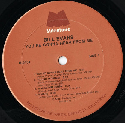 Bill Evans / ビル・エヴァンス / You're Gonna Hear From Me (M-9164)