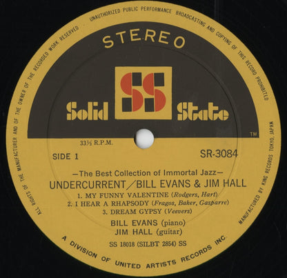 Bill Evans - Undercurrent (SR-3084) 1970 JPN Solid State｜中古LP
