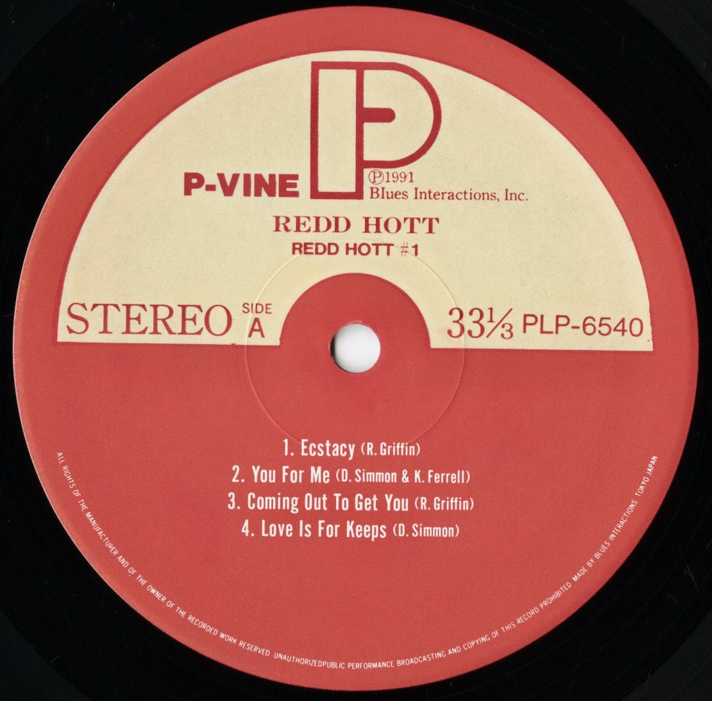 Redd Hott / レッド・ホット / Redd Hott #1 (PLP-6540) – VOXMUSIC