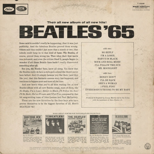 The Beatles – Beatles '65 (T-2228) LP 1964 US Capitol | 中古LP