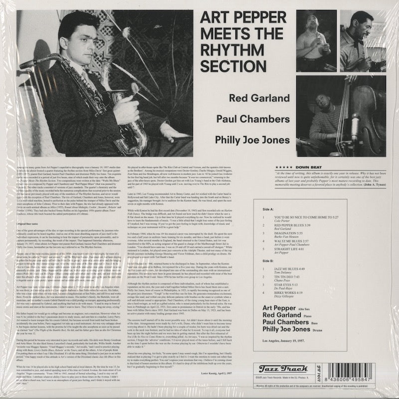 Art Pepper / アート・ペッパー / Meets The Rhythm Section (JT 1011)