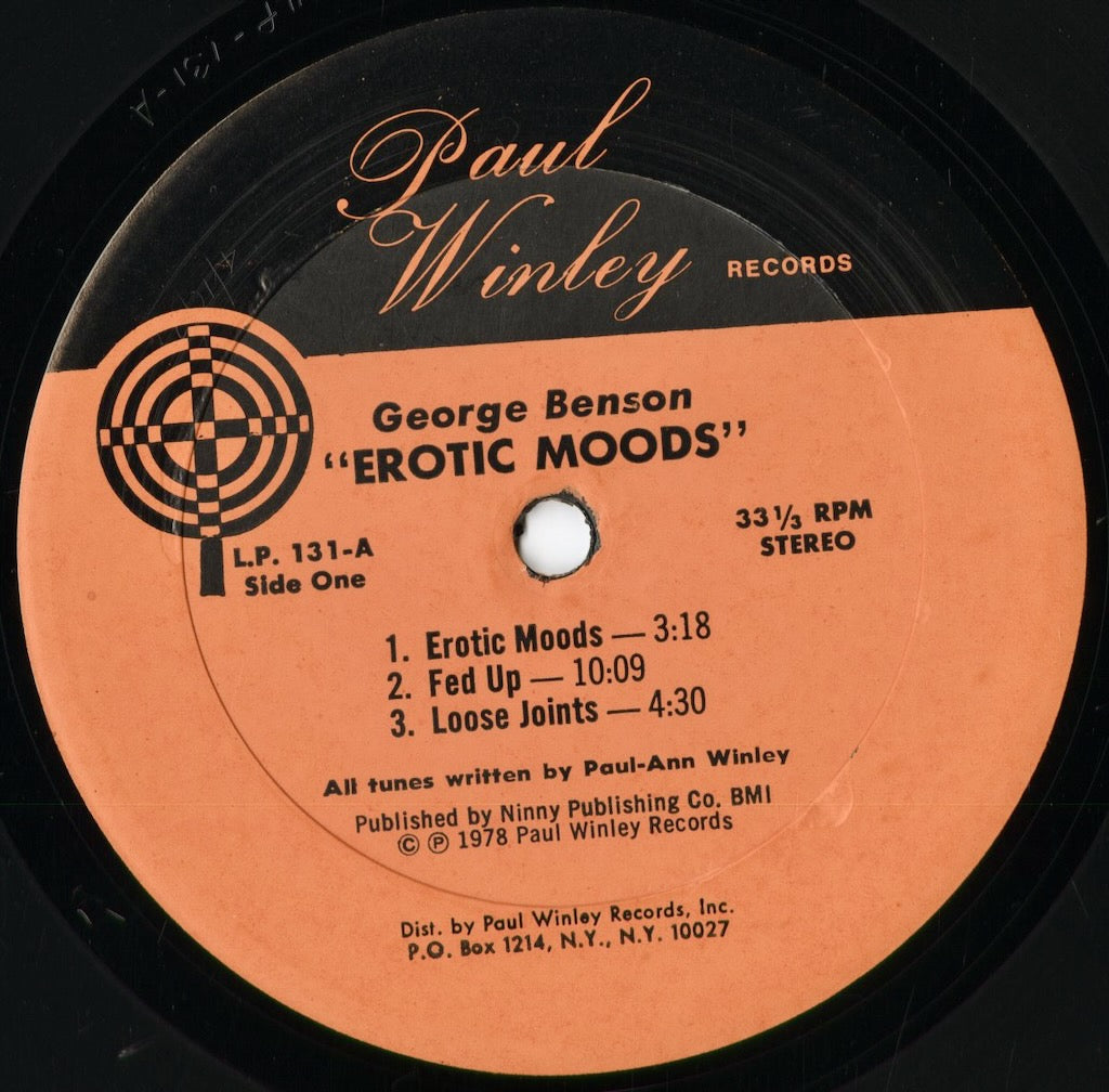 George Benson - Erotic Moods (L.P. 131) 1978 US Paul Winley｜中古LP