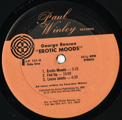 George Benson - Erotic Moods (L.P. 131) 1978 US Paul Winley｜中古LP