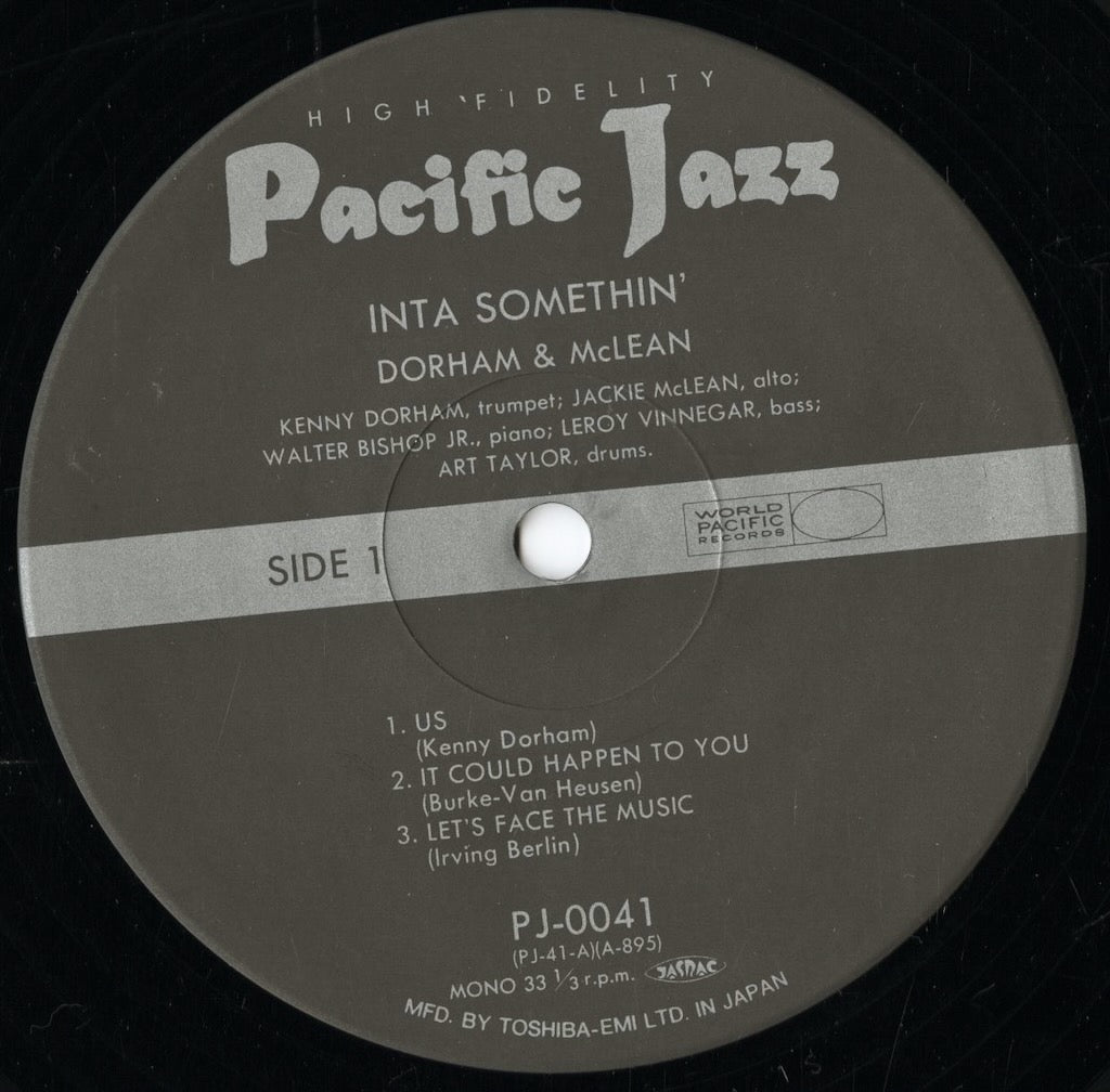 Kenny Dorham, Jackie McLean - Inta Somethin' (PJ-0041) 1992 JPN Pacific Jazz｜中古LP