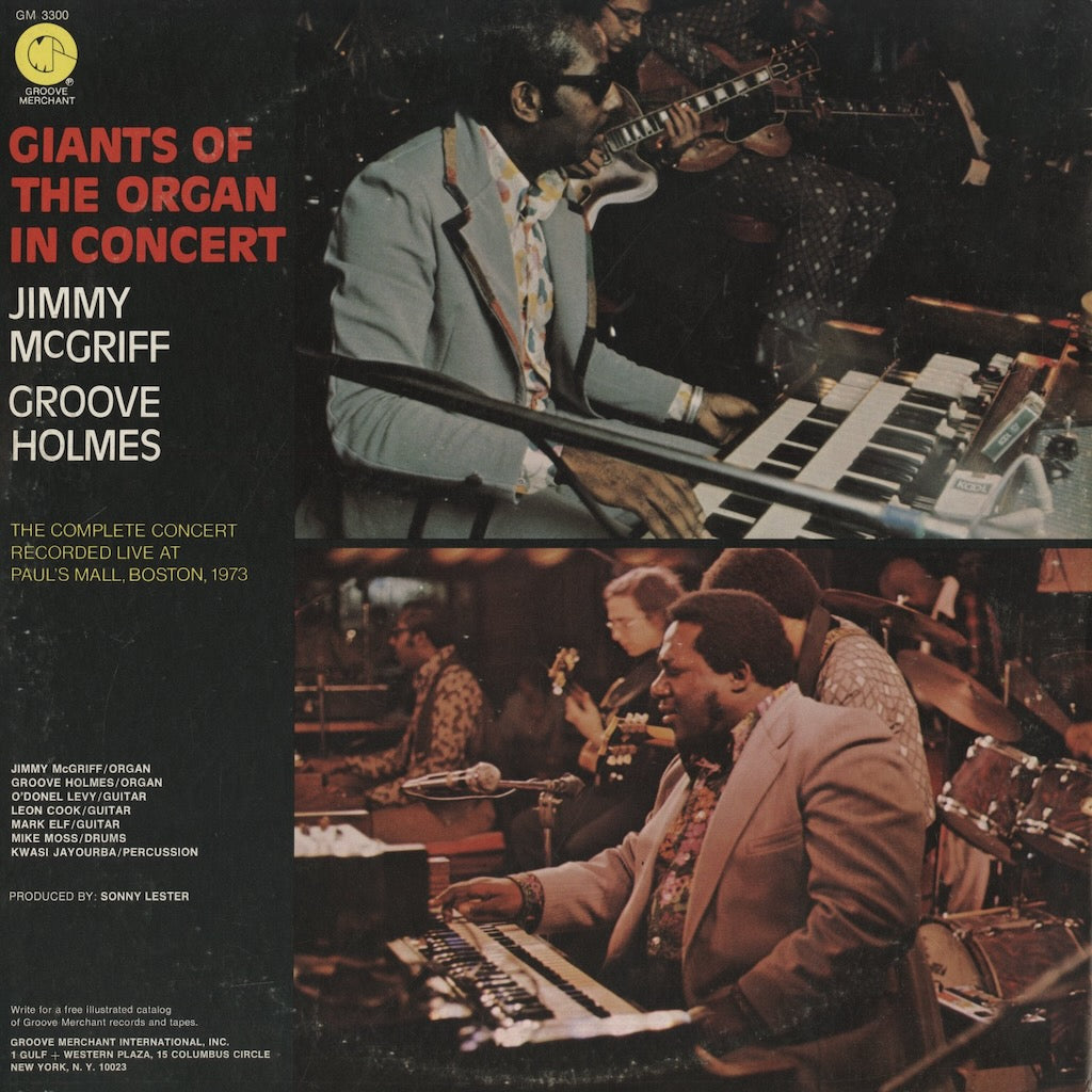 Jimmy McGriff / Groove Holmes / ジミー・マグリフ　グルーヴ・ホルムズ / Giants Of The Organ In Concert (GM 3300)