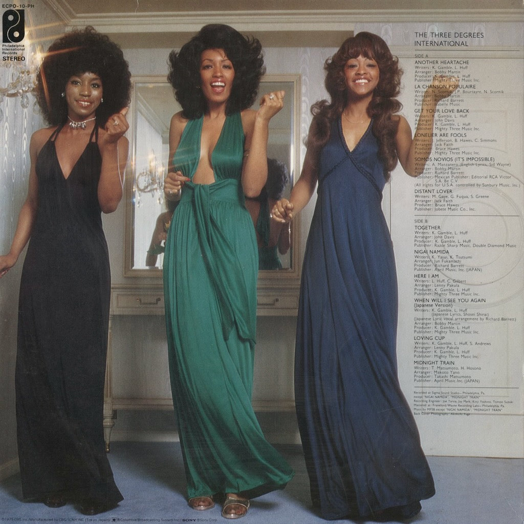 The Three Degrees - The Three Degrees (ECPO-10-PH) LP 1975 JPN Philadelphia International - CBS/Sony｜中古LP