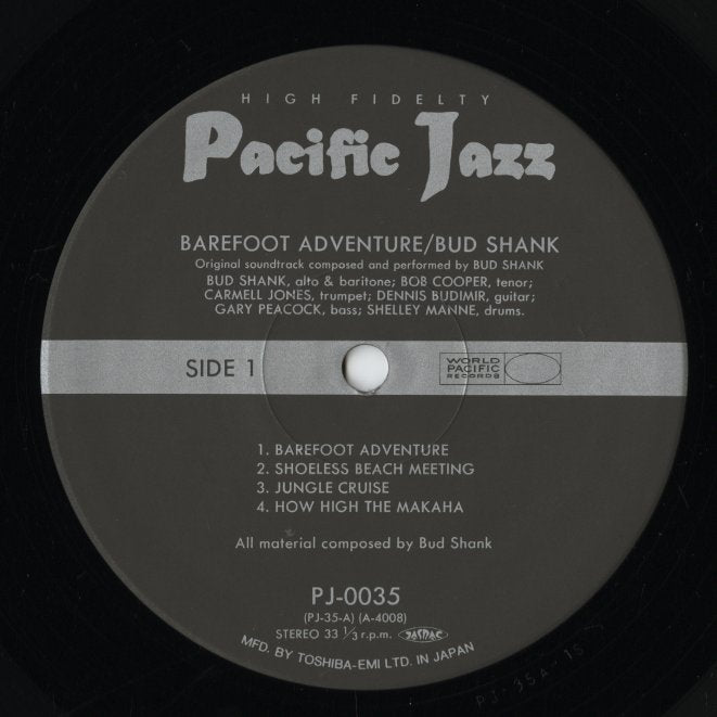 Bud Shank / バド・シャンク / Barefoot Adventure (PJ-0035)