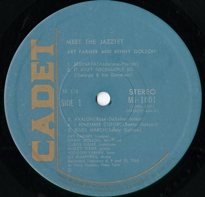 Art Farmer / Benny Golson – Meet The Jazztet (MJ-1001) 1975 JPN Cadet｜中古LP