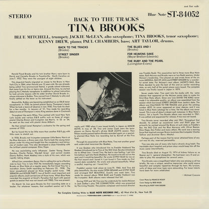 Tina Brooks / ティナ・ブルックス / Back To The Tracks (BRP 8033)