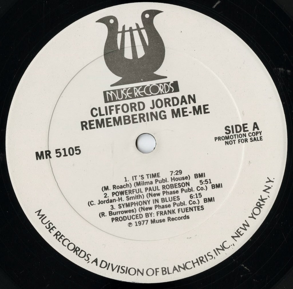 Clifford Jordan / クリフォード・ジョーダン / Remembering Me-Me (MR 5105)