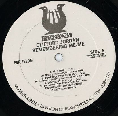 Clifford Jordan / クリフォード・ジョーダン / Remembering Me-Me (MR 5105)