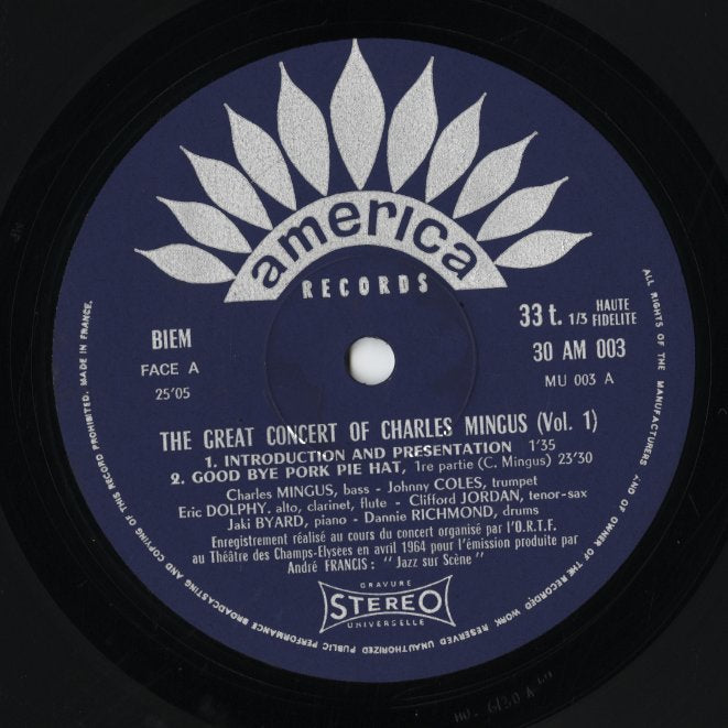 Charles Mingus / チャールズ・ミンガス / The Great Concert Of Charles Mingus -3LP (30 AM 003-004-005)