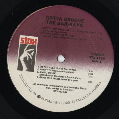 The Bar-Kays /  バー・ケイズ / Gotta Groove (STX 4130)