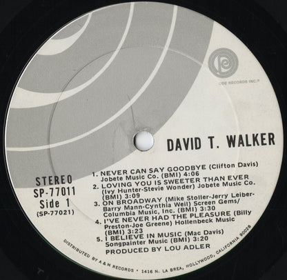 David T. Walker - David T. Walker (SP 77011) 1971 US Ode｜中古LP