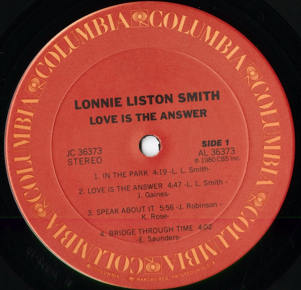 Lonnie Liston Smith - Love Is The Answer (JC36373) 1980 US Columbia｜中古LP