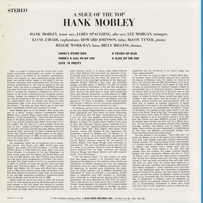Hank Mobley - A Slice Of The Top (GXK 8177) 1981 JPN Blue Note / キングレコード｜中古LP