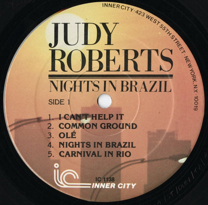 Judy Roberts - Nights In Brazil (IC 1138) 1981 US Inner City｜中古LP