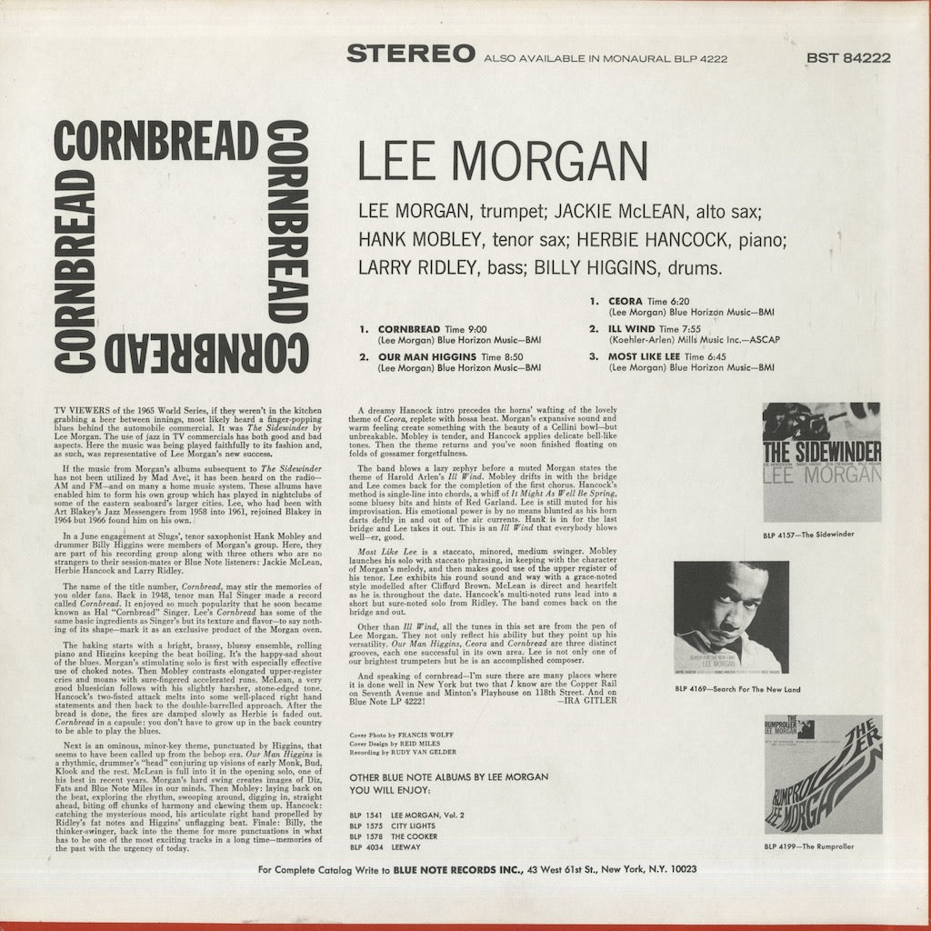 Lee Morgan / リー・モーガン / Cornbread (BST-84222)