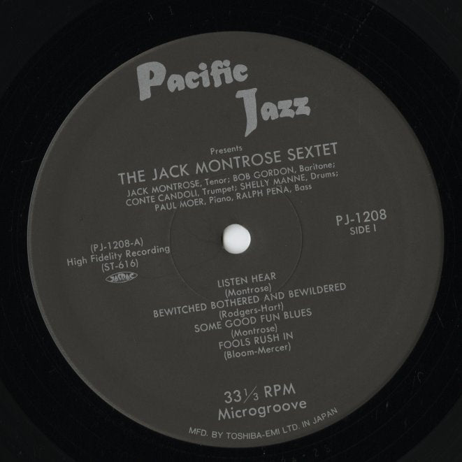 Jack Montrose Sextet / ジャック・モントローズ / S.T. (PJ-1208)