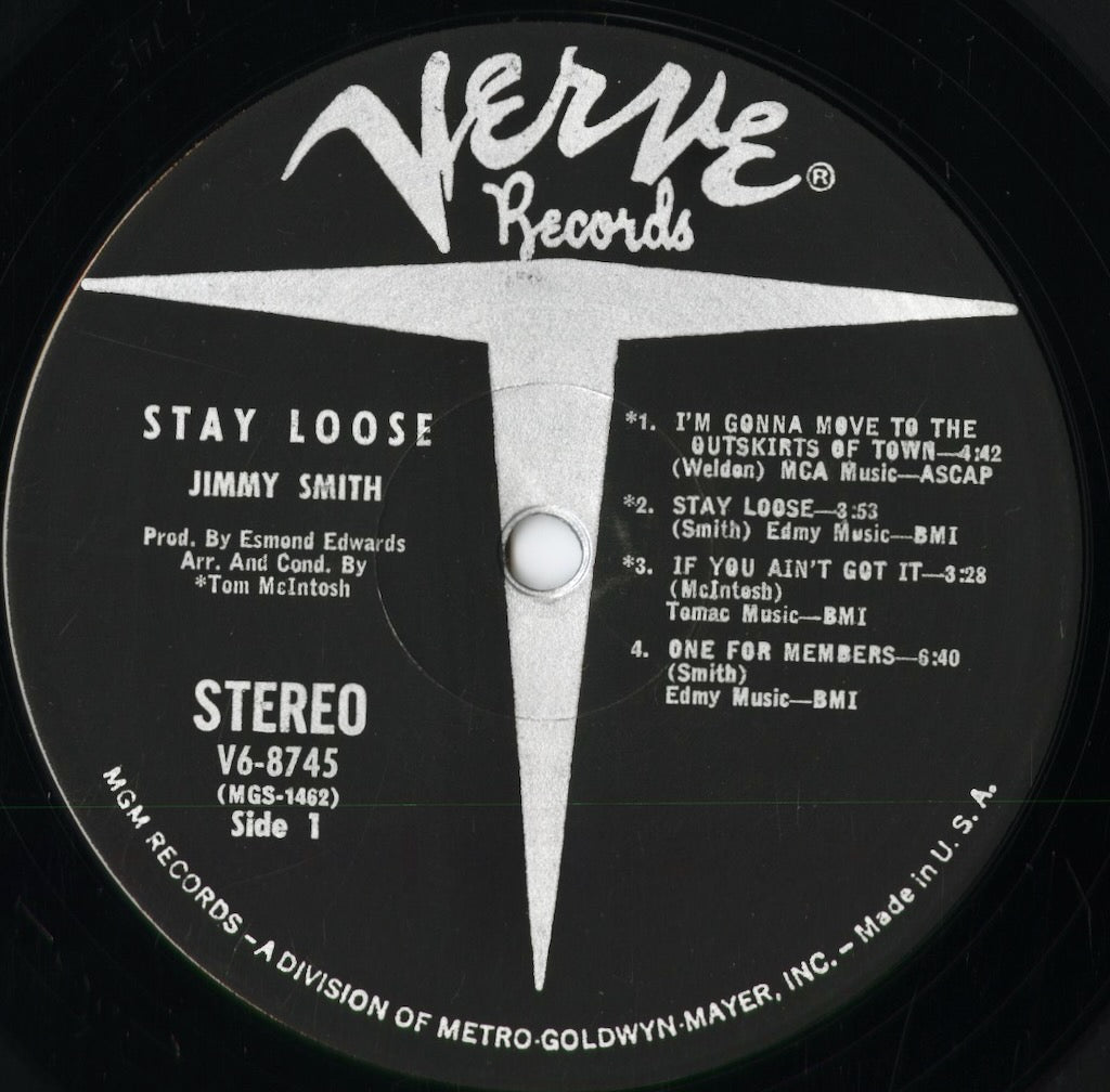 Jimmy Smith – Stay Loose (V6-8745) LP 1968 US Verve | 中古LP