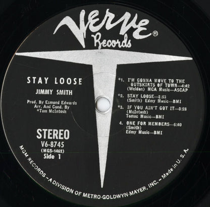 Jimmy Smith – Stay Loose (V6-8745) LP 1968 US Verve | 中古LP