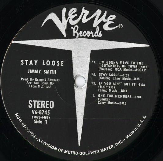 Jimmy Smith – Stay Loose (V6-8745) LP 1968 US Verve | 中古LP