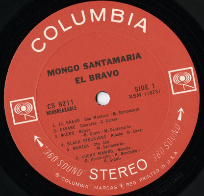 Mongo Santamaria – El Bravo! (CS 9211) LP 1965 US Columbia｜中古LP