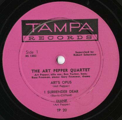 Art Pepper Quartet - Art Pepper Quartet (1957) (TP-20) LP 1958 US Tampa｜中古LP