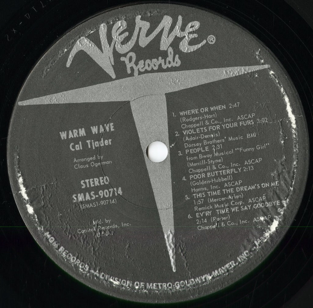 Cal Tjader - Warm Wave (SMAS-90714) 1964 US Verve-MGM｜中古LP