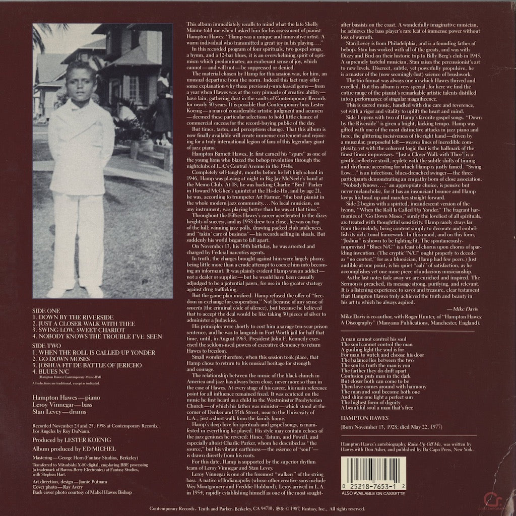 Hampton Hawes / ハンプトン・ホーズ / The Sermon (C-7653)