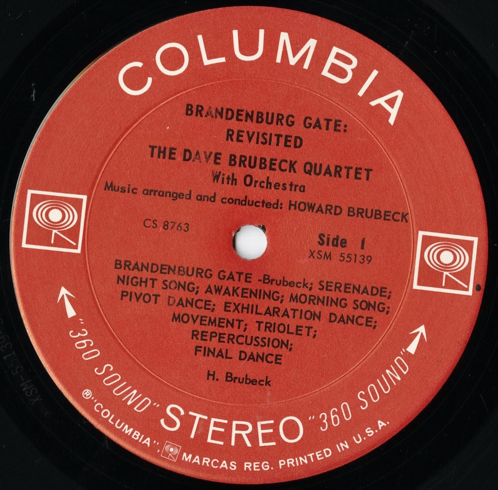 The Dave Brubeck Quartet / デイヴ・ブルーベック / Brandenburg Gate: Revisited (CS 8763)