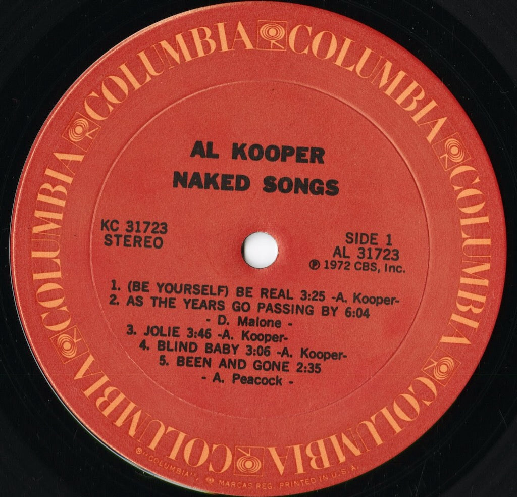 Al Kooper - Naked Songs (KC 31723) 1972 US Columbia｜中古LP