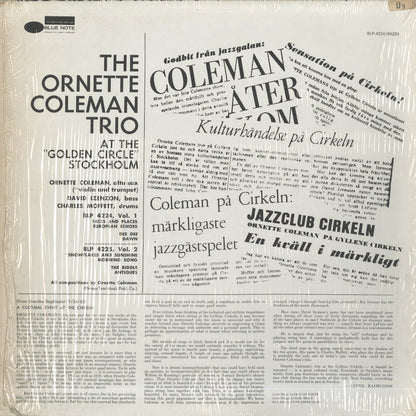 Ornette Coleman / オーネット・コールマン / At The Golden Circle Stockholm Volume One (BST-84224)