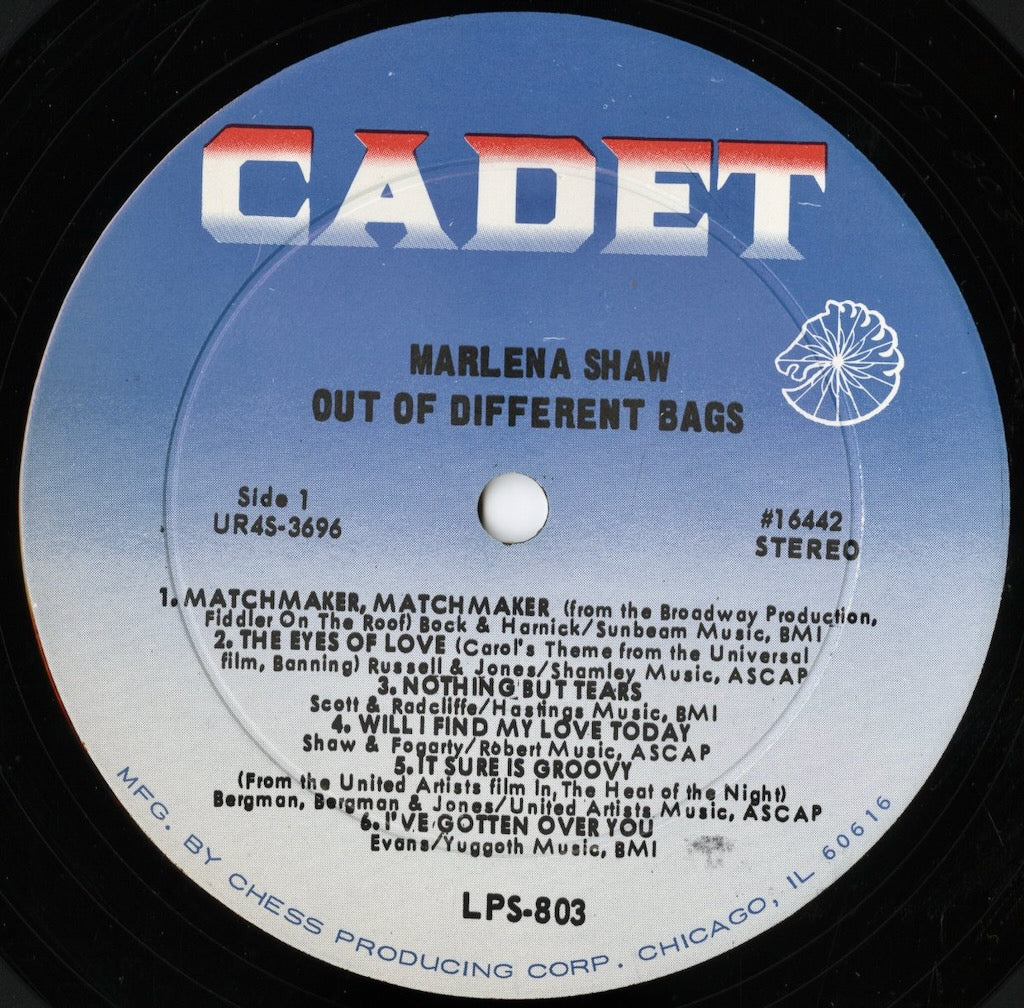 Marlena Shaw - Out Of Different Bags LP 1967 US Cadet リチャード