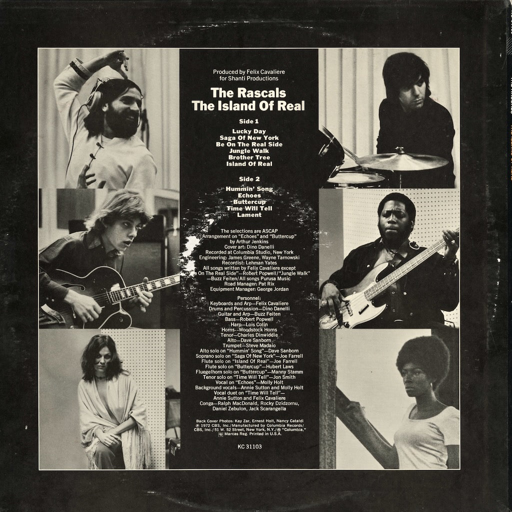 Island Rascal The Rascals / ラスカルズ / The Island Of Real (KC 31103) – VOXMUSIC WEBSHOP