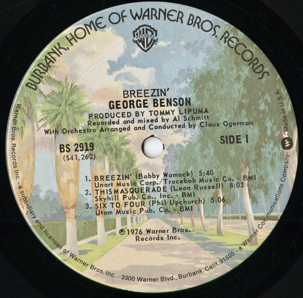 George Benson – Breezin' (BS 2919) LP 1977 US Warner Bros｜中古LP