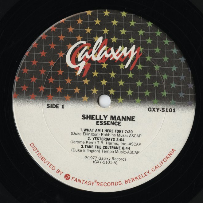 Shelly Manne / シェリー・マン / Essence  (GXY-5101)