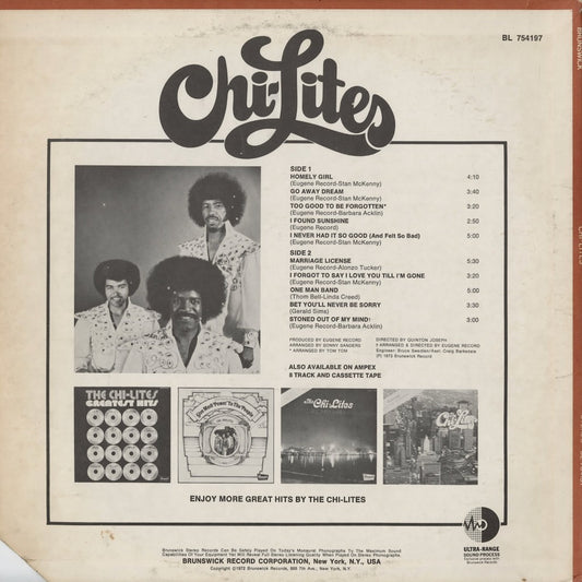 The Chi-Lites – Chi-Lites (BL 754197) LP 1973 US Brunswick｜中古LP
