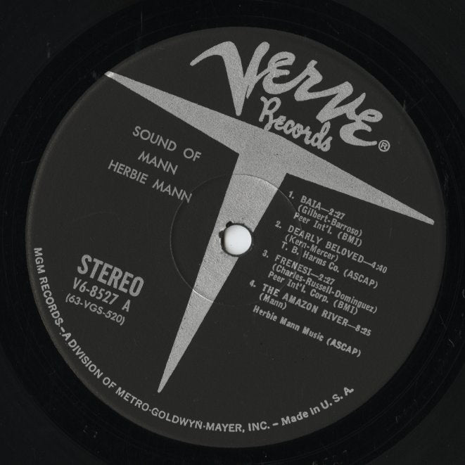 Herbie Mann - Sound Of Mann LP 1963 US Verve ラテンジャズ コンピ