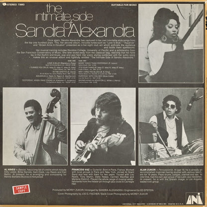 Sandra Alexandra - The Intimate Side Of Sandra Alexandra (73063) 1969 US UNI｜中古LP
