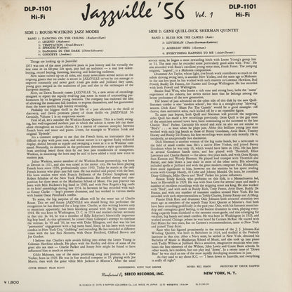 Rouse-Watkins Jazz Modes / Gene Quill-Dick Sherman Quintet - Jazzville '56 Vol. 1 (SL-5136-CH) 1975 JPN Dawn｜中古LP
