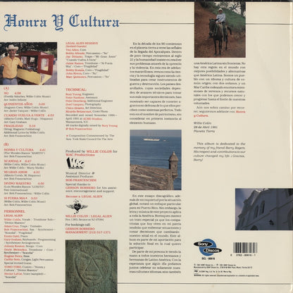 Willie Colón - Honra Y Cultura (DCL-80616) LP 1991 US Sony Discos