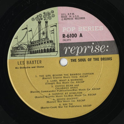 Les Baxter And His Orchestra - The Soul Of The Drums (R-6100) LP 1963 US Reprise｜中古LP