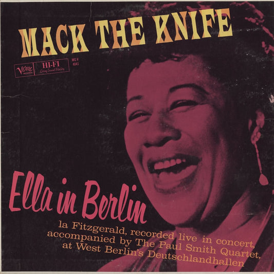 Ella Fitzgerald / エラ・フィッツジェラルド / Mack The Knife - Ella In Berlin (MG V-4041)