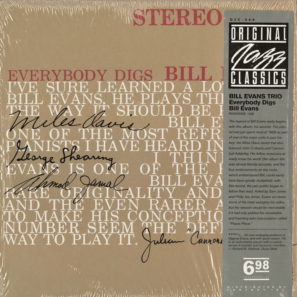 Bill Evans / ビル・エヴァンス / Everybody Digs (OJC-068)