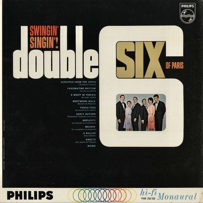 Double Six Of Paris - Swingin' Singin'! (PHM 200-026) LP 1962 US Philips