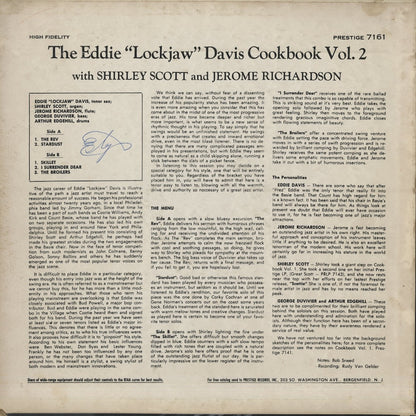 Eddie Lockjaw Davis / エディ・ロックジョウ・デイヴィス / Cookbook Vomume II (PRLP 7161)