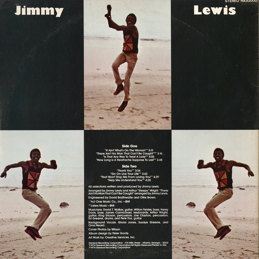 Jimmy Lewis / ジミー・ルイス / Totally Involved (HA 500000)