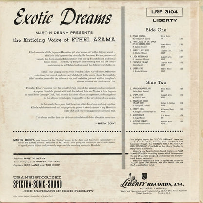 Ethel Azama – Exotic Dreams (LRP 3104) LP 1959 US Liberty｜中古LP