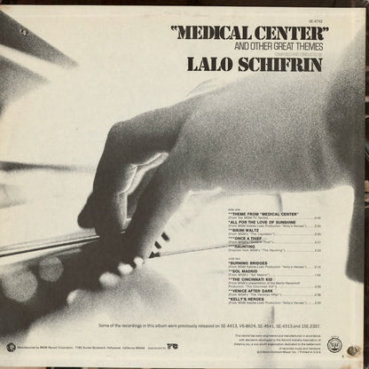 Lalo Schifrin - Medical Center (SE-4742) 1970 US MGM｜中古LP